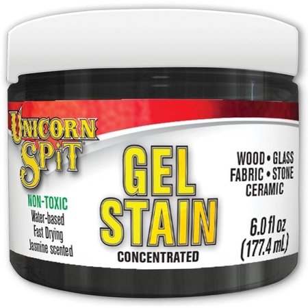 ECLECTIC PRODUCTS UNICORN SPIT Gel Stain and Glaze, Midnights Black, 6 floz, Jar 5772010